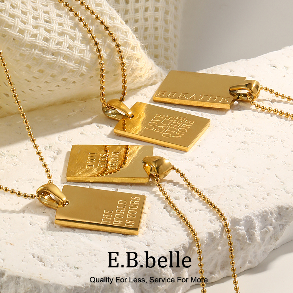 Birth Flower Necklace - E.B.belle Stilvolle Hip Hop Persönliche Gravierte