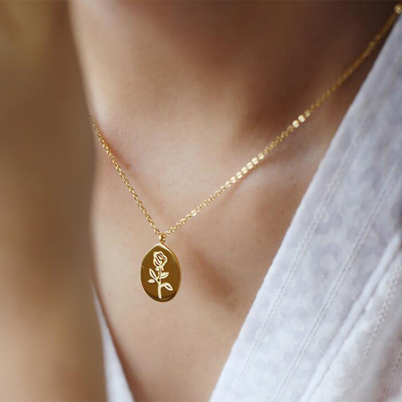 Edelstahl Halsketten Weibliche – Birth Flower Necklace Bewertung und Preis