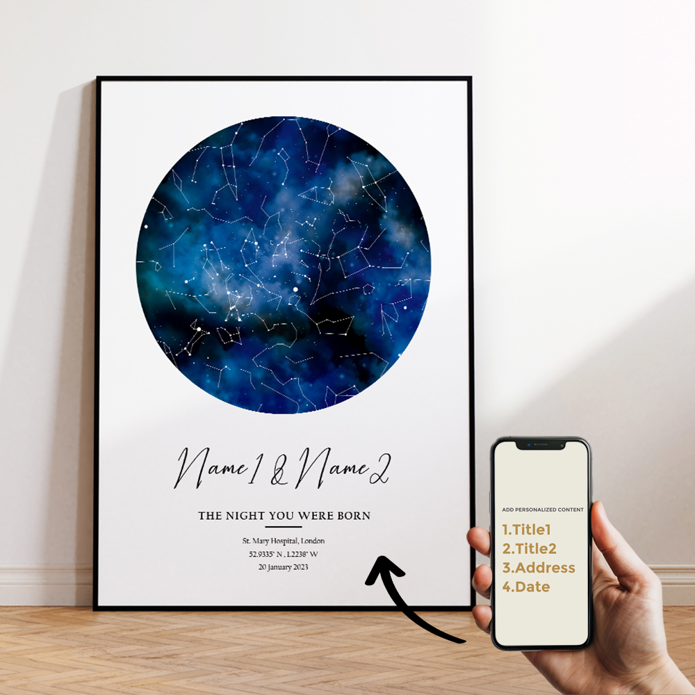 Moderne benutzerdefinierte per – Custom Star Map Bewertung und Preis