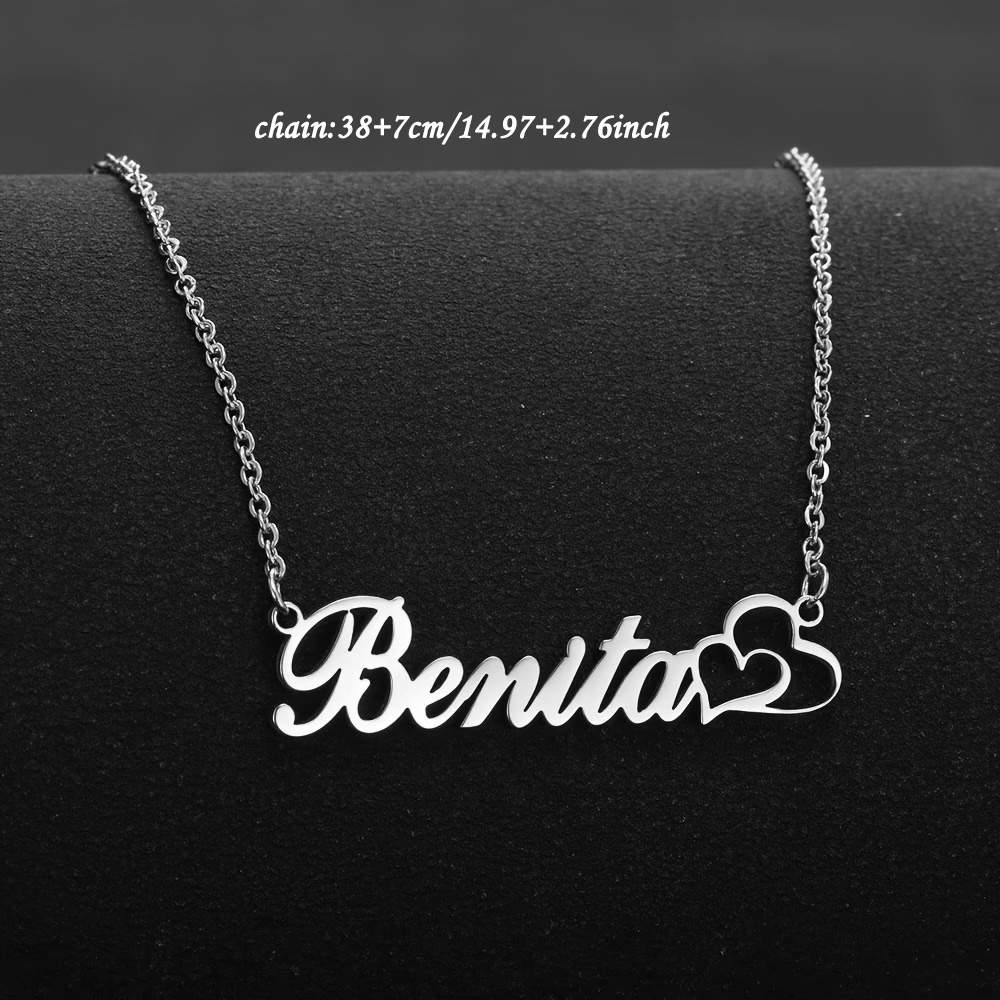 Personalisierte Doppelherz-Hal – Name Necklace Custom Bewertung und Preis